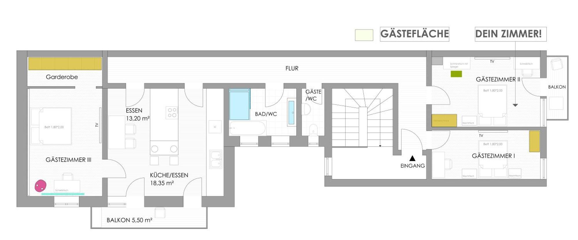 Sonniges Zimmer Mit Balkon Im Herzen Mannheims 外观 照片